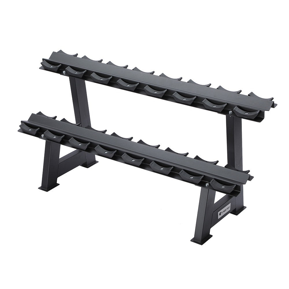 Soporte de mancuernas profesional de 8 Pares - Alto Diagonal