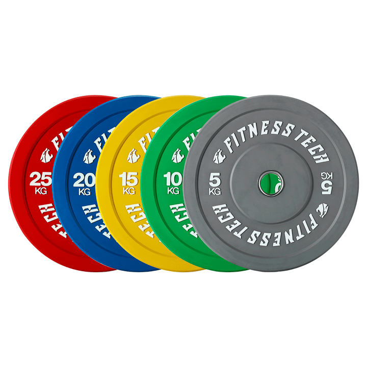 Bumper plates de colores | Alta resistencia | Fitness Tech