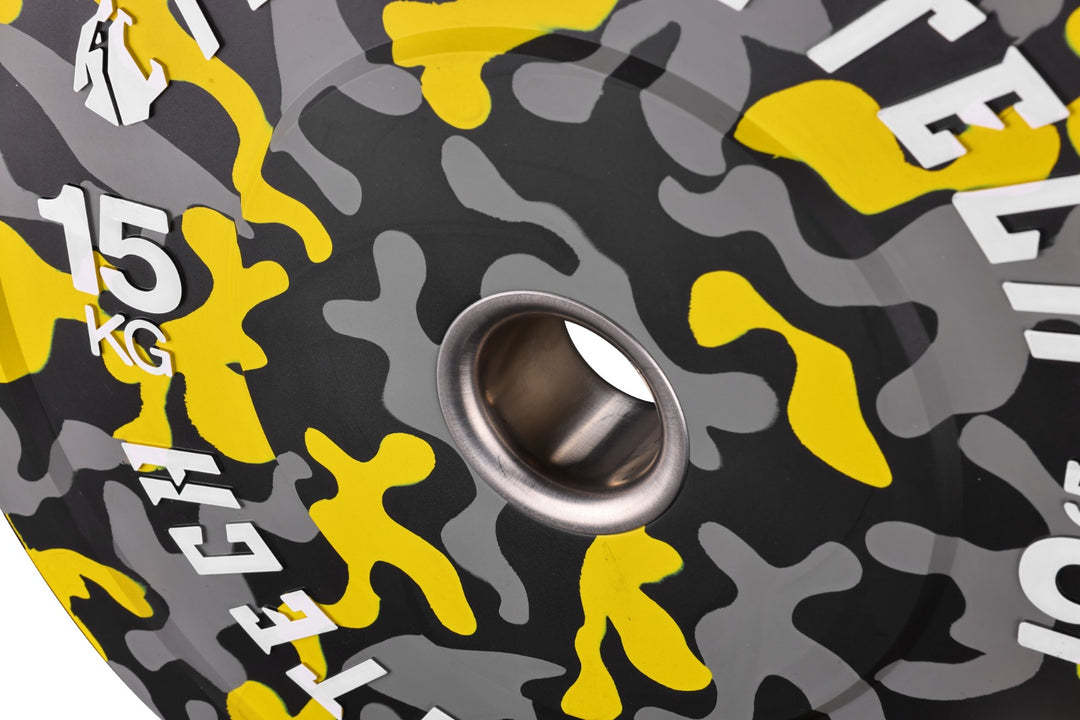 Disco Bumper Plate Camuflaje Flecks Alta Resistencia - Fitness Tech