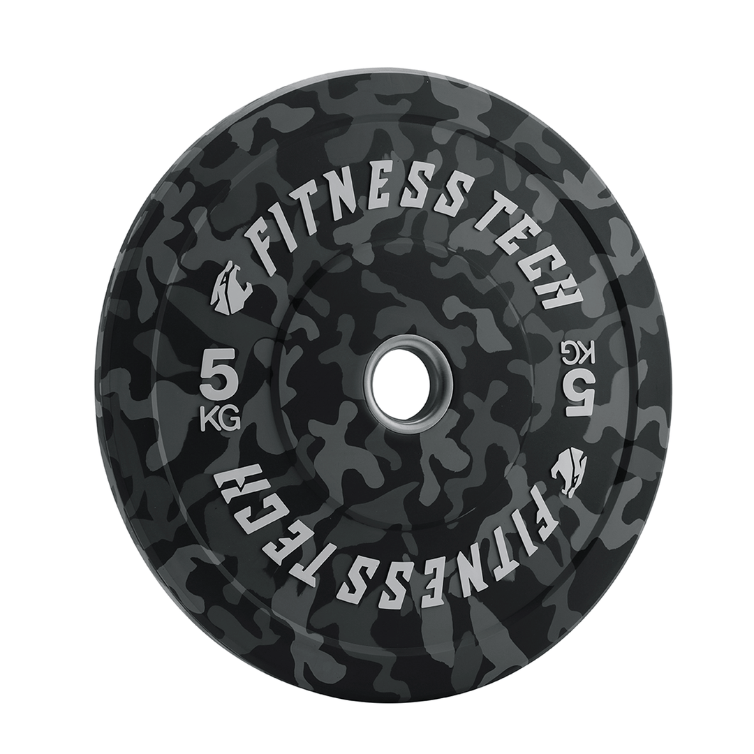 Disco Bumper Plate Camuflaje Flecks Alta Resistencia - Fitness Tech