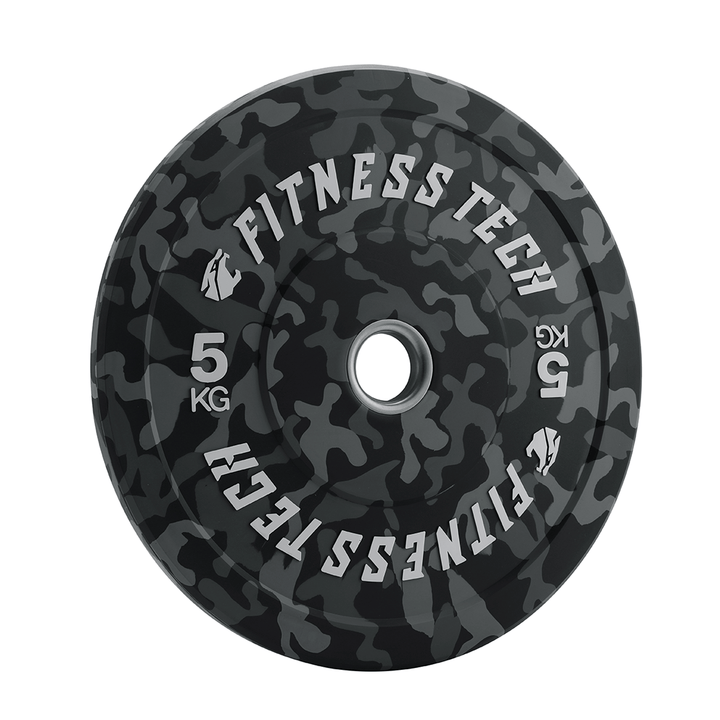 Disco Bumper Plate Camuflaje Flecks Alta Resistencia - Fitness Tech