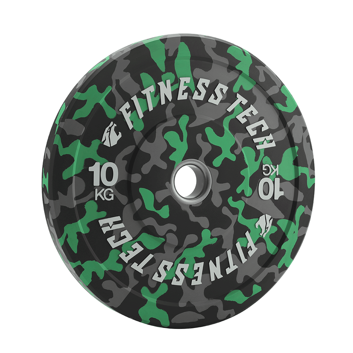 Disco Bumper Plate Camuflaje Flecks Alta Resistencia - Fitness Tech
