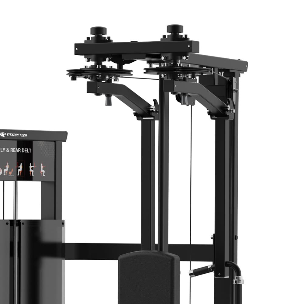 Aperturas de Pecho y Deltoides | Máquina selectorizada - Compact Series - Polea