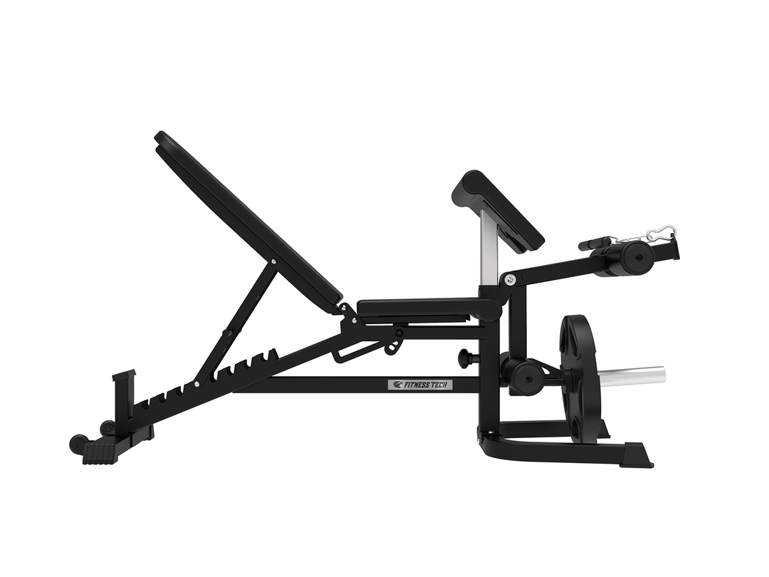 Banco ajustable con extensión de pierna