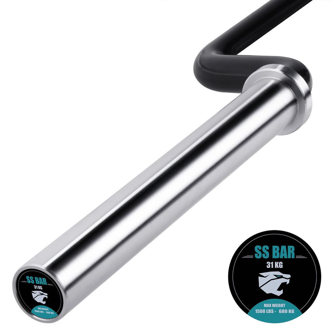 Barra Olímpica Sentadillas Black Safety Squat Bar 235cm 680 KG - Fitness Tech