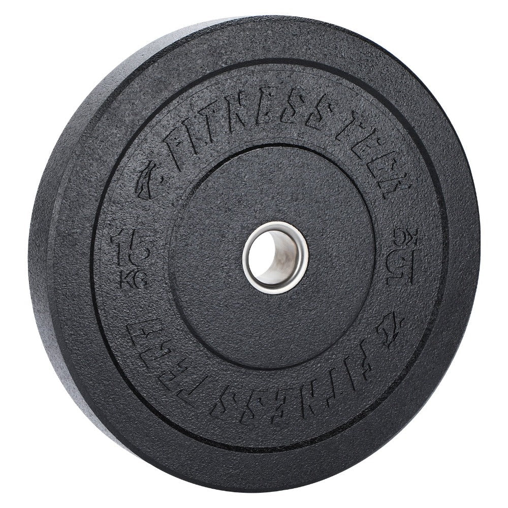 SET DE 150KG Discos Bumper Plate Alta Resistencia Hi Temp Black