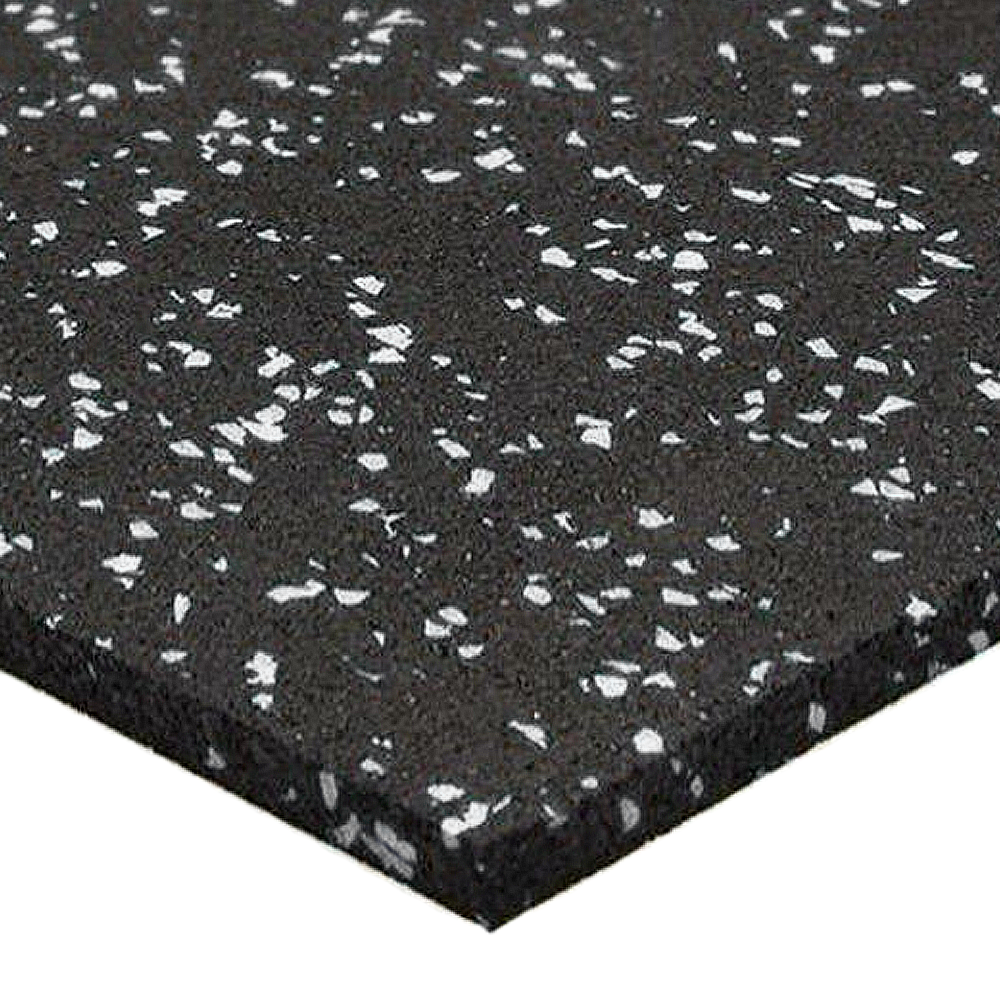 Loseta de Caucho Recta 100x100 cm Blanco EPDM