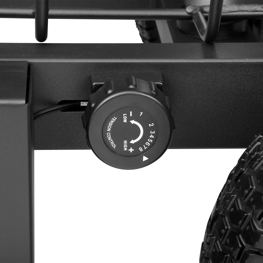 Trineo arrastre con resistencia magnetica y ruedas